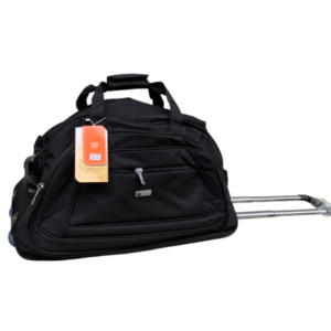 24 Inches Duffle Back Black With Trolley