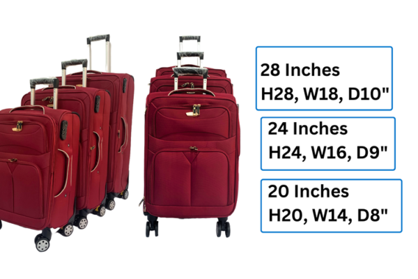 3set Swiss polo travelling luggage